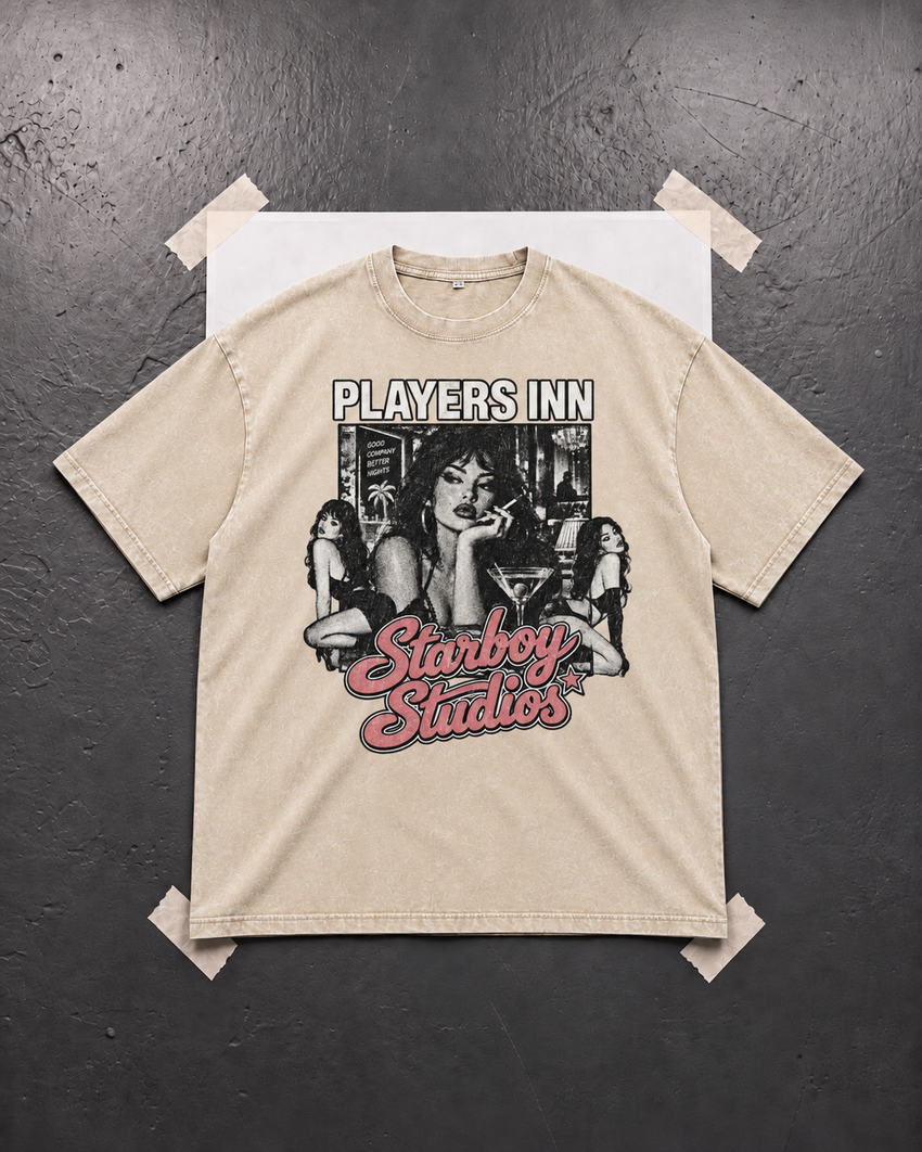 Player’s Inn V2 — Snow-Wash Tee