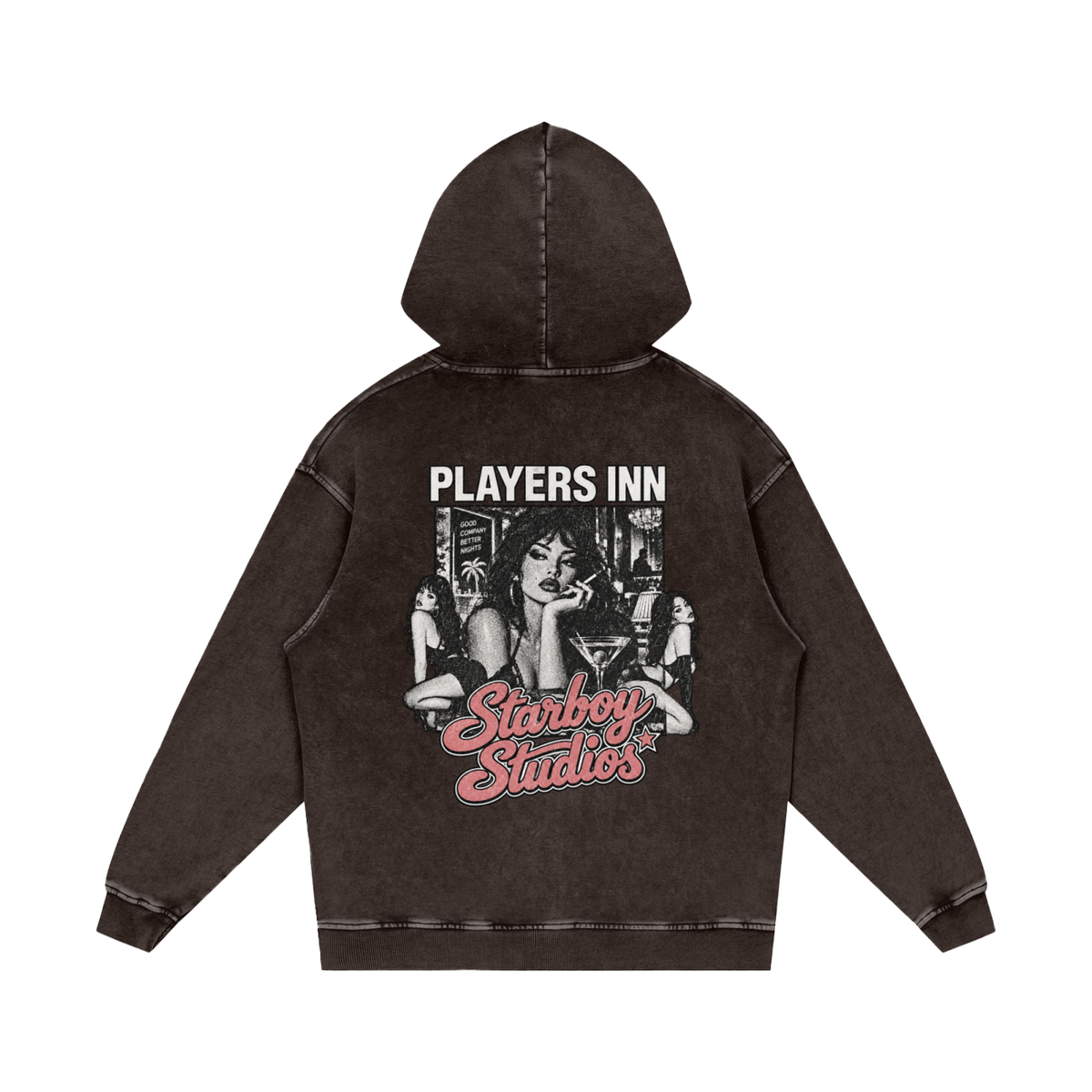Player’s Inn V2 — Snow-Wash Hoodie