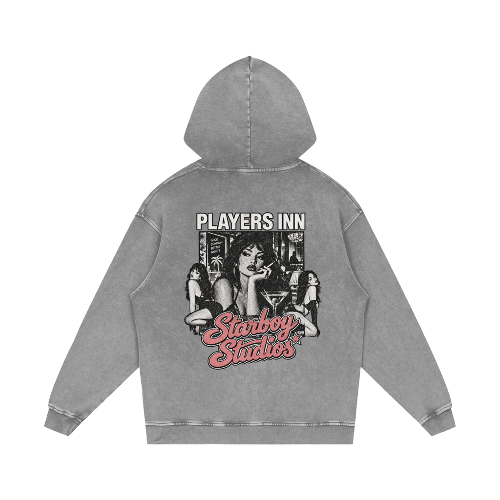 Player’s Inn V2 — Snow-Wash Hoodie