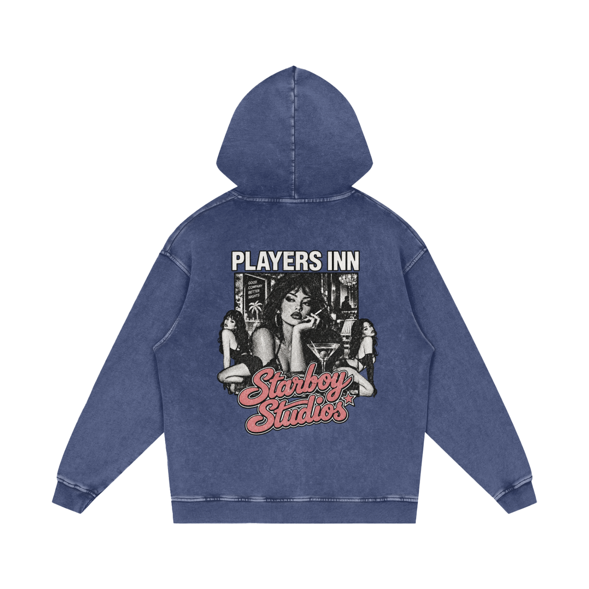 Player’s Inn V2 — Snow-Wash Hoodie